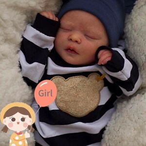 Unbranded Newborn Premature Sleeping Baby Lifelike Reborn Doll Neutral Silicone Vinyl 3D S Unbranded Newborn Premature Sleeping Baby Lifelike Reborn Doll Neutral Silicone Vinyl 3D S