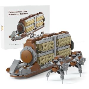 Bysion Star Wars Droid Carrier Building Set, 283 Pieces, 32 Battle Droid Minifigures wi Bysion Star Wars Droid Carrier Building Set, 283 Pieces, 32 Battle Droid Minifigures wi
