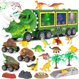 Unbranded Dinosaur Toys for Kids 3-7, Transporter Truck with Roar Sound & Lights, 3 Pull B Unbranded Dinosaur Toys for Kids 3-7, Transporter Truck with Roar Sound & Lights, 3 Pull B