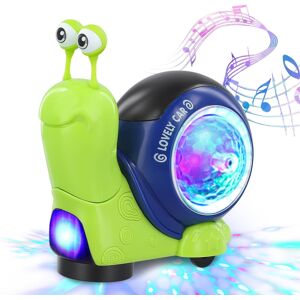 Unbranded Crawling Snail Baby Toy with LED Lights & Music - Safe ABS, Crawls on Floor & Ca Unbranded Crawling Snail Baby Toy with LED Lights & Music - Safe ABS, Crawls on Floor & Ca
