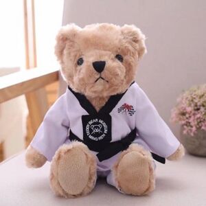 Unbranded (Black) Arts Teddy Martial Bear Plush Toy Home Decoration Girl Presents Doll Gif Unbranded (Black) Arts Teddy Martial Bear Plush Toy Home Decoration Girl Presents Doll Gif
