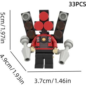 Unbranded (Style D) Skibidi Building Toilet Blocks Toy Titan Monitor Sound Man Tvman Kids Unbranded (Style D) Skibidi Building Toilet Blocks Toy Titan Monitor Sound Man Tvman Kids