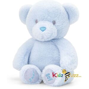KidzBuzz 35cm Keeleco Baby Boy Bear Soft Toy 100% Recycled Plush Eco Soft Toy KidzBuzz 35cm Keeleco Baby Boy Bear Soft Toy 100% Recycled Plush Eco Soft Toy