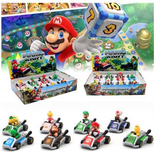 Unbranded 8pcs Super Mario Racing Cars Set Competitive Game Kart Toys Princess Peach Kids Unbranded 8pcs Super Mario Racing Cars Set Competitive Game Kart Toys Princess Peach Kids
