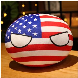 Unbranded (USA B, 30cm) Polandball Series Plush Toys Countryball Plush Doll Pillow Kids Gi Unbranded (USA B, 30cm) Polandball Series Plush Toys Countryball Plush Doll Pillow Kids Gi