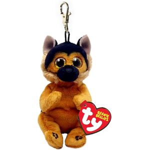 TY Beanie Bellies Key Clip Ace German Shepherd 10cm TY Beanie Bellies Key Clip Ace German Shepherd 10cm
