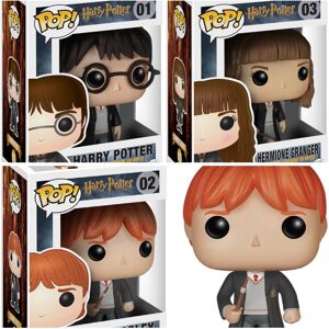 Harry Potter Ron Hermione Figures Toys Model x 3 Funko Pop Styled Harry Potter Ron Hermione Figures Toys Model x 3 Funko Pop Styled