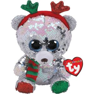 TY Flippable Sequins Mistletoe The Bear Medium TY Flippable Sequins Mistletoe The Bear Medium