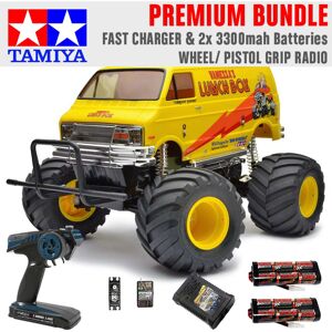 TAMIYA RC 58347 Lunch Box 2005 Monster Truck 1:12 Premium Wheel Radio Bundle TAMIYA RC 58347 Lunch Box 2005 Monster Truck 1:12 Premium Wheel Radio Bundle
