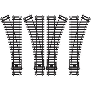 HORNBY Track R8072 2x and R8073 2x Points LH RH HORNBY Track R8072 2x and R8073 2x Points LH RH