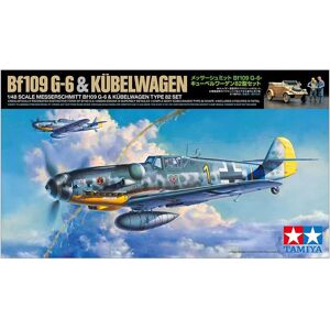 Tamiya 1:48 Bf-109G6 & Kubelwagen 82 2-in-1 Model Kit – Detailed Scale Aircraft Tamiya 1:48 Bf-109G6 & Kubelwagen 82 2-in-1 Model Kit – Detailed Scale Aircraft