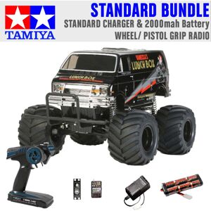 TAMIYA RC 58546 Lunch Box Black Edition 1:12 Standard Wheel Radio Bundle TAMIYA RC 58546 Lunch Box Black Edition 1:12 Standard Wheel Radio Bundle