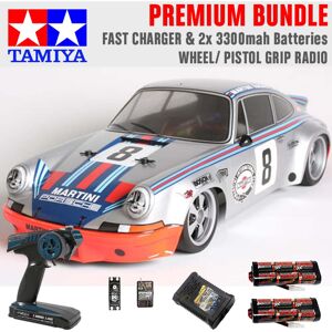 TAMIYA RC 58571 Porche Carrera RSR Martini TT-02 1:10 Premium Wheel Radio Bundle TAMIYA RC 58571 Porche Carrera RSR Martini TT-02 1:10 Premium Wheel Radio Bundle