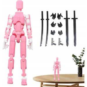 Unbranded (Pink) T 13 Action Figure Figurines Movable Joint Toys DIY Robot Doll Model Unbranded (Pink) T 13 Action Figure Figurines Movable Joint Toys DIY Robot Doll Model