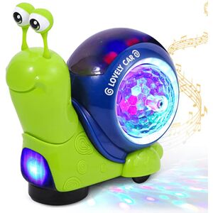YETP STAR (Green Snails) Musical Light Up Crawling Snail Toy Early Learning Educational To YETP STAR (Green Snails) Musical Light Up Crawling Snail Toy Early Learning Educational To