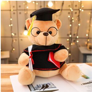 Unbranded (Light brown, 18cm/7.08in) Doctor Bear Stuffed Toy With Hat Fashion Teddy Bear D Unbranded (Light brown, 18cm/7.08in) Doctor Bear Stuffed Toy With Hat Fashion Teddy Bear D