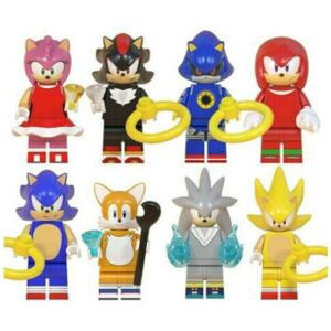 HDAJGD New 8Pcs Sonic The Hedgehog Minifigure Fit Lego Kid Toy Collection HDAJGD New 8Pcs Sonic The Hedgehog Minifigure Fit Lego Kid Toy Collection