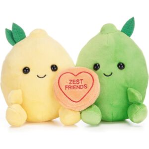 Character Options Posh Paws 20cm Swizzels Love Hearts Zest Friends Lemon & Lime Plush Toy Pair - 3 Character Options Posh Paws 20cm Swizzels Love Hearts Zest Friends Lemon & Lime Plush Toy Pair - 3