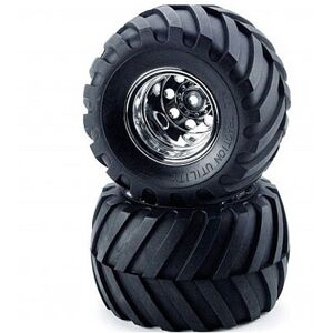 TAMIYA 58242 Wild Willy 2/Mad Bull, 9805618/19805618 Front Tire & Wheel (2 Pcs.) TAMIYA 58242 Wild Willy 2/Mad Bull, 9805618/19805618 Front Tire & Wheel (2 Pcs.)