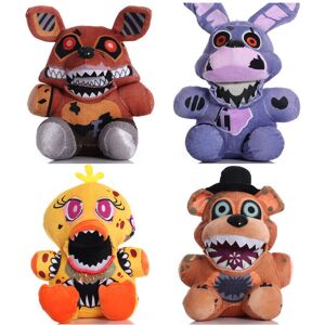 Unbranded (4PCS) 1/4x Five Nights at Freddy's The Twisted Ones Chica Bonnie Foxy Plush Toy Unbranded (4PCS) 1/4x Five Nights at Freddy's The Twisted Ones Chica Bonnie Foxy Plush Toy