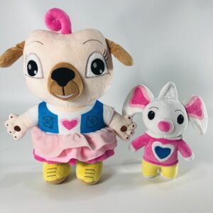 Unbranded (2PCS) 2PCS Chip And Potato Pug And Mouse Plush Stuffed Animal Toy Kids Bedtime Unbranded (2PCS) 2PCS Chip And Potato Pug And Mouse Plush Stuffed Animal Toy Kids Bedtime