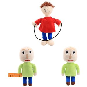 Unbranded (3PCS) 25cm Baldi's Basics in Education and Learning Plush Toys Doll Soft Stuffe Unbranded (3PCS) 25cm Baldi's Basics in Education and Learning Plush Toys Doll Soft Stuffe