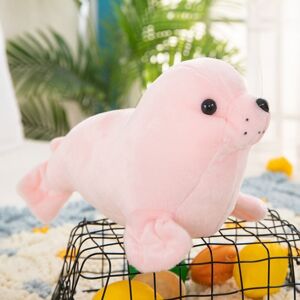 Unbranded (pink, 23cm) Fluffy Seal Plush Stuffed Toy Animal Pillow Sea Lion Plushie Gifts Unbranded (pink, 23cm) Fluffy Seal Plush Stuffed Toy Animal Pillow Sea Lion Plushie Gifts