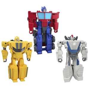 Hasbro Toys 1-Step Flip Heroes 3-Pack, Wheeljack, Bumblebee and Optimus Prime 10-cm Act Hasbro Toys 1-Step Flip Heroes 3-Pack, Wheeljack, Bumblebee and Optimus Prime 10-cm Act