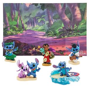 Disney Official Lilo & Stitch Deluxe Figurine Playset, 6 Pc., Moulded Character Toy Fig Disney Official Lilo & Stitch Deluxe Figurine Playset, 6 Pc., Moulded Character Toy Fig
