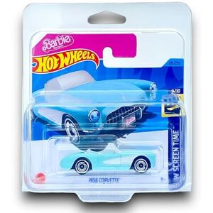 Hot Wheels 1956 Corvette (Light Blue - Barbie) 9/10 HW Screen Time - 2023-183/250 (Short Ca Hot Wheels 1956 Corvette (Light Blue - Barbie) 9/10 HW Screen Time - 2023-183/250 (Short Ca