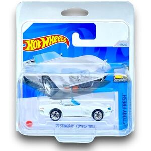 Hot Wheels '72 Stingray Convertible (White) 5/10 Factory Fresh - 2024-47/250 (Short Card) - Hot Wheels '72 Stingray Convertible (White) 5/10 Factory Fresh - 2024-47/250 (Short Card) -