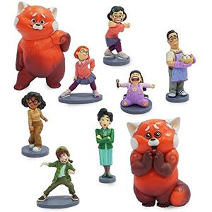 Disney Official Turning Red Deluxe Figurine Playset, 9 Pc., Moulded Character Toy Figur Disney Official Turning Red Deluxe Figurine Playset, 9 Pc., Moulded Character Toy Figur