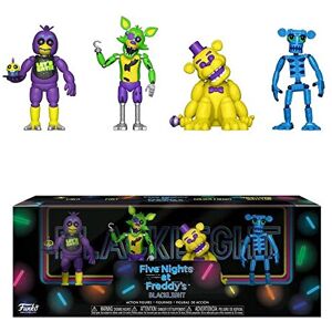 Funko Five Nights at Freddy's Blacklight Action Figures Chica Foxy Golden Freddy Anima Funko Five Nights at Freddy's Blacklight Action Figures Chica Foxy Golden Freddy Anima