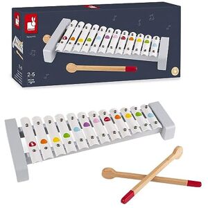 Janod - Confetti Wooden and Metal Xylo - Pretend Play and Musical Awakening Toy Janod - Confetti Wooden and Metal Xylo - Pretend Play and Musical Awakening Toy