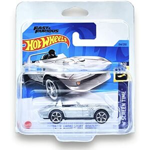 Hot Wheels Corvette Grand Sport Roadster (Silver) 8/10 HW Screen Time - 2023-154/250 (Short Hot Wheels Corvette Grand Sport Roadster (Silver) 8/10 HW Screen Time - 2023-154/250 (Short