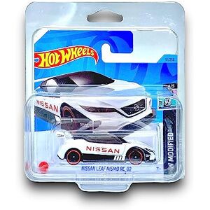 Hot Wheels Nissan Leaf Nismo RC_02 (White & Black) 4/5 HW Modified - 2023-91/250 (Short Car Hot Wheels Nissan Leaf Nismo RC_02 (White & Black) 4/5 HW Modified - 2023-91/250 (Short Car