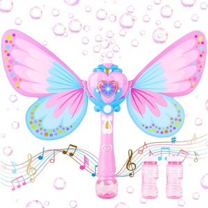 Unbranded Musical Light Up Butterfly Fairy Stick Bubble Machine Toy Magic Bubble Wand Bubb Unbranded Musical Light Up Butterfly Fairy Stick Bubble Machine Toy Magic Bubble Wand Bubb