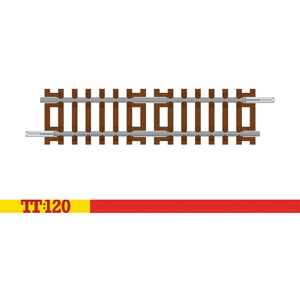 Hornby TT:120 Half Straight Track 83mm TT8012 Hornby TT:120 Half Straight Track 83mm TT8012