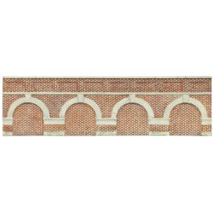 Hornby R7388 Low Level Arched Retaining Walls x2 (Red Brick) 1:76/OO Gauge Hornby R7388 Low Level Arched Retaining Walls x2 (Red Brick) 1:76/OO Gauge