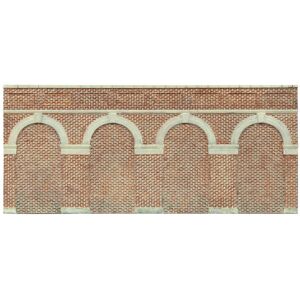 Hornby R7384 Mid Level Arched Retaining Walls x2 (Red Brick) 1:76/OO Gauge Hornby R7384 Mid Level Arched Retaining Walls x2 (Red Brick) 1:76/OO Gauge