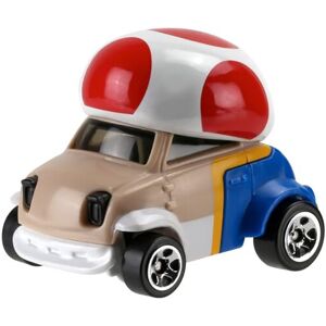 Hot Wheels Super Mario Character Cars Toad Vehicle 6/7 Hot Wheels Super Mario Character Cars Toad Vehicle 6/7