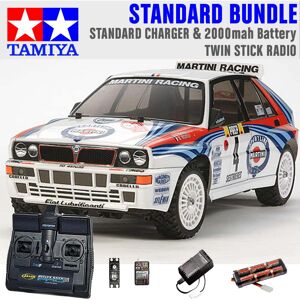 TAMIYA RC 58570 Lancia Delta (TT-02) 1:10 Standard Stick Radio Bundle TAMIYA RC 58570 Lancia Delta (TT-02) 1:10 Standard Stick Radio Bundle