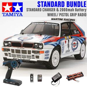 TAMIYA RC 58570 Lancia Delta (TT-02) 1:10 Standard Wheel Radio Bundle TAMIYA RC 58570 Lancia Delta (TT-02) 1:10 Standard Wheel Radio Bundle