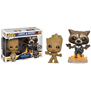 Funko POP! Figures SetVinyl Mavel Guardians of the Galaxy 2 Young Groot and Rocket Rac Funko POP! Figures SetVinyl Mavel Guardians of the Galaxy 2 Young Groot and Rocket Rac