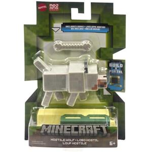 Mattel Minecraft 3.25'' Figures - Hostile Wolf Build A Portal Mattel Minecraft 3.25'' Figures - Hostile Wolf Build A Portal