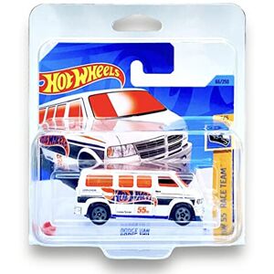 Hot Wheels Dodge Van (White & Orang) 2/5 HW 55th Race Team - 2023-66/250 (Short Card) - COM Hot Wheels Dodge Van (White & Orang) 2/5 HW 55th Race Team - 2023-66/250 (Short Card) - COM