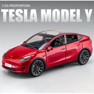 Unbranded (Red) 1:24 Tesla Model Y Car Toy Alloy Sport Diecast Vehicle Kid Gift Unbranded (Red) 1:24 Tesla Model Y Car Toy Alloy Sport Diecast Vehicle Kid Gift
