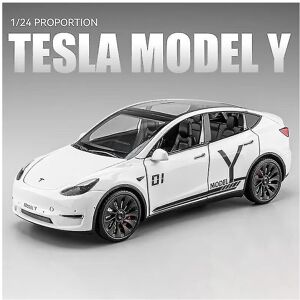 Unbranded (White 2) 1:24 Tesla Model Y Car Toy Alloy Sport Diecast Vehicle Kid Gift Unbranded (White 2) 1:24 Tesla Model Y Car Toy Alloy Sport Diecast Vehicle Kid Gift