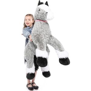 Unbranded (GRAY, 35in) Giant Horse Stuffed Plush Toys, Realistic Stuffed Pony Toy For Kids Unbranded (GRAY, 35in) Giant Horse Stuffed Plush Toys, Realistic Stuffed Pony Toy For Kids
