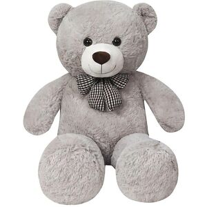 Unbranded (grey, 95cm) High Quality Giant American Bear Plush Doll Soft Stuffed Animal Ted Unbranded (grey, 95cm) High Quality Giant American Bear Plush Doll Soft Stuffed Animal Ted